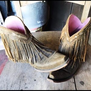 Junk Gypsy by Lane Boots — Fringe Booties 9.5 B